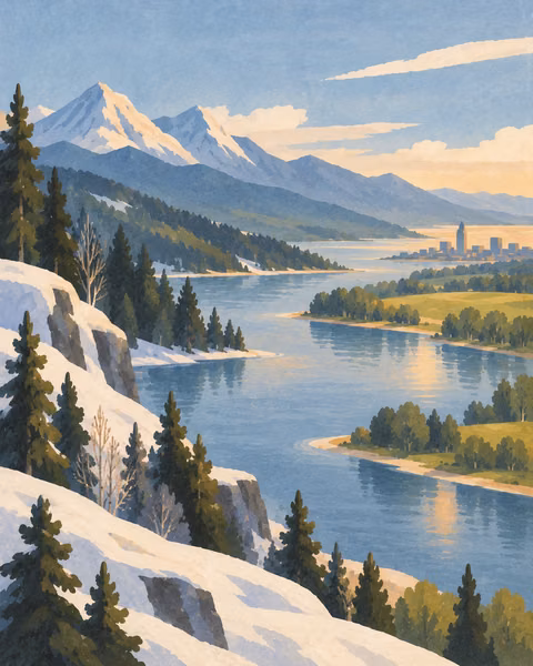 Illustration for Russia's Climate and Geography