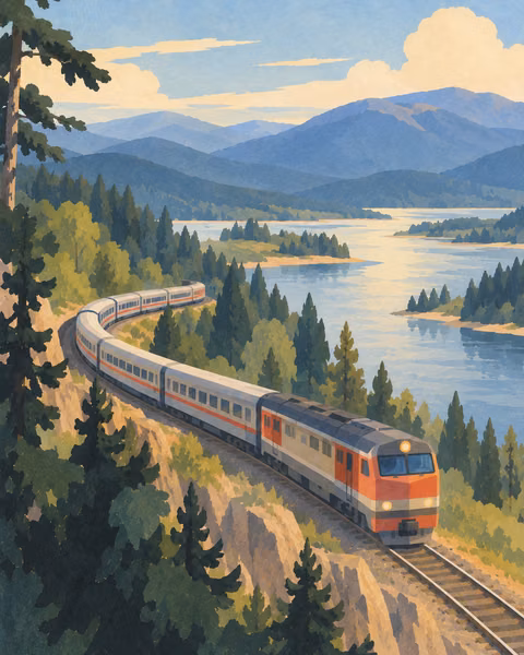 Illustration for The Trans-Siberian Railway